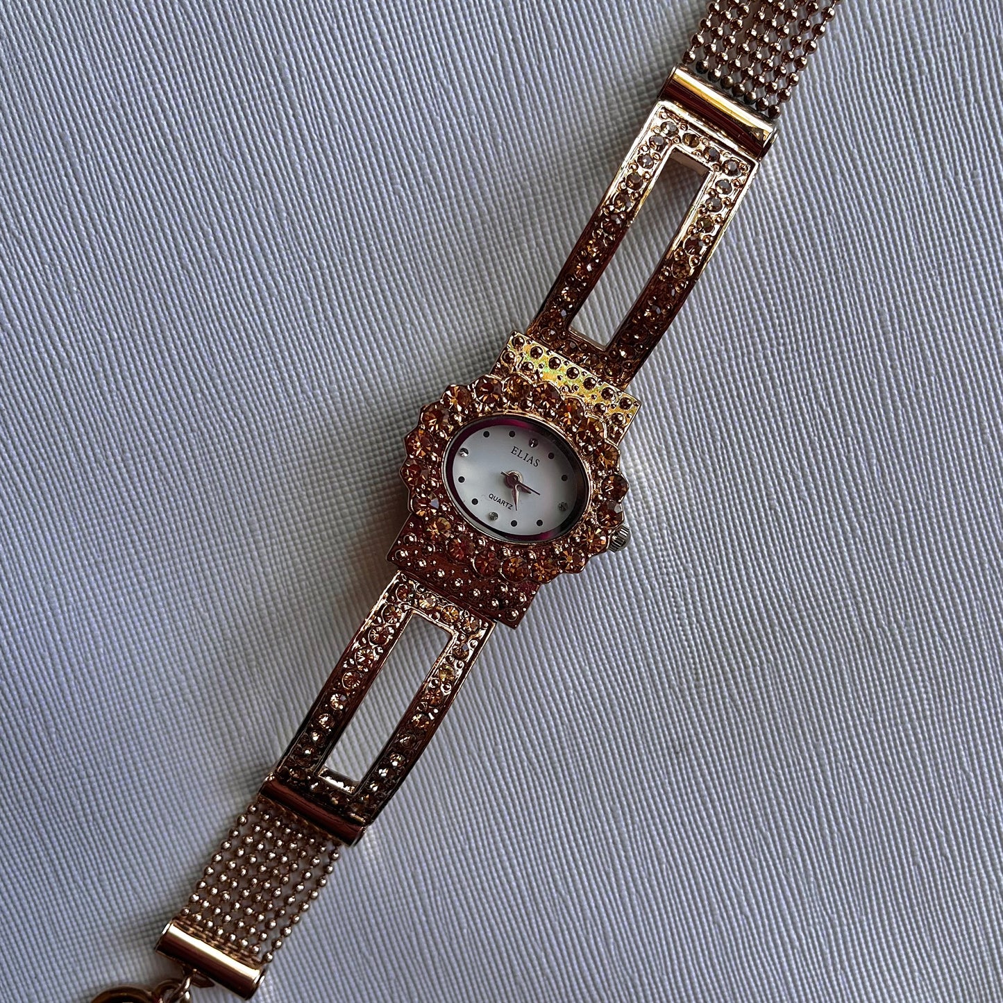 ❦︎ -Working- Multichain Mixed Metal Renaissance Inspired Gold Detail Watch Japanese Movt