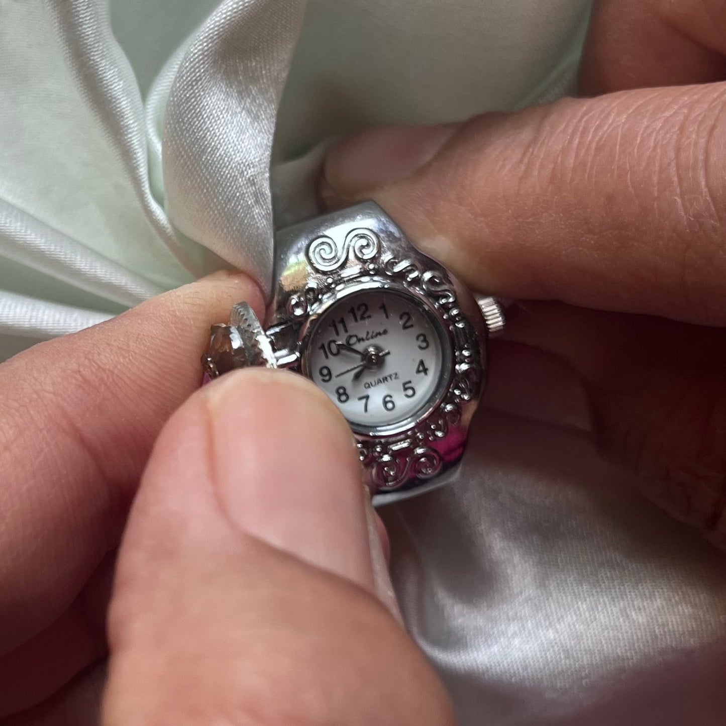 ❦ Coquette Flower Watch Ring