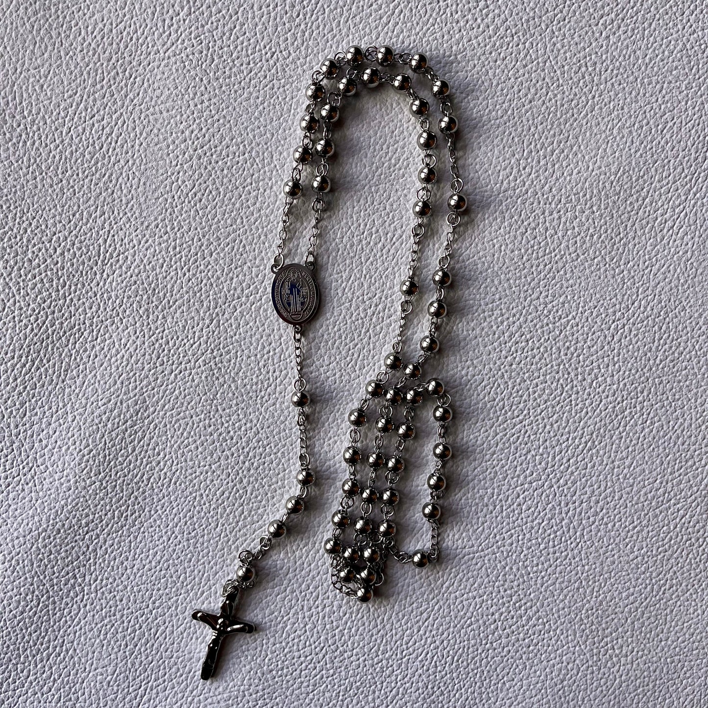 ❦ Stainless Steel Silver Rosary