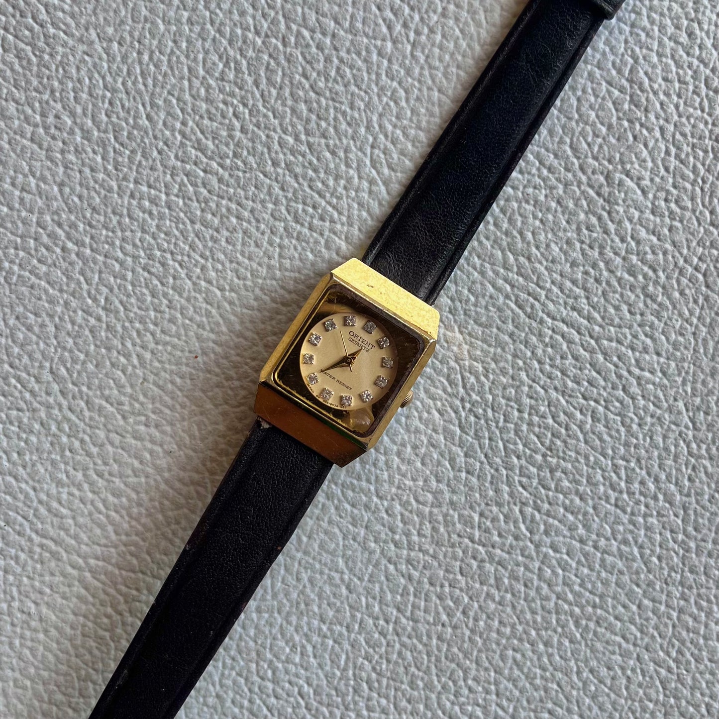 ❦ Orient Black Leather Strap Watch