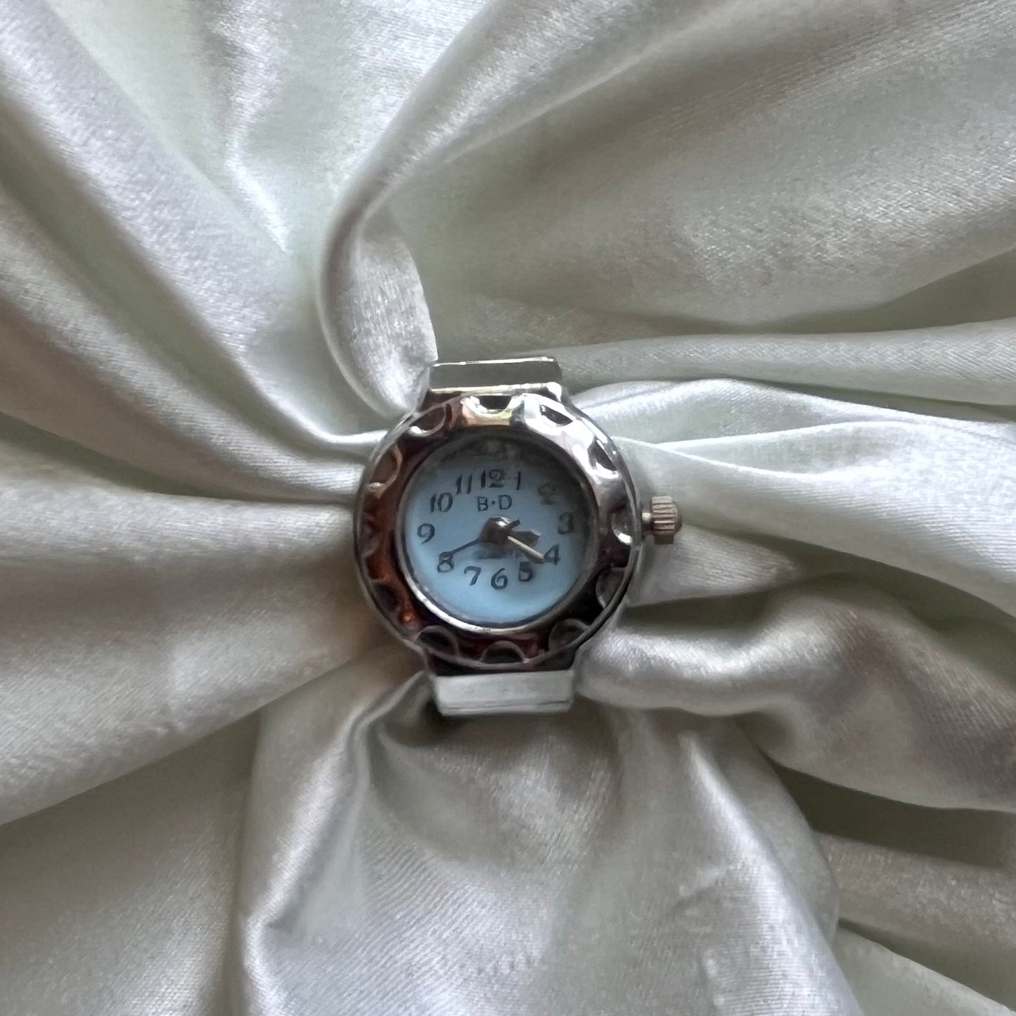 ❦ Blue Interior Gear Watch Ring