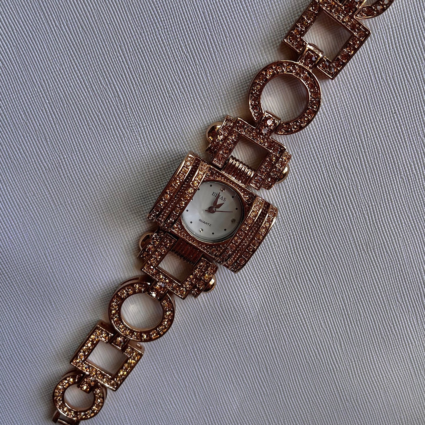 ❦︎ -Working- Victorian Inspired Japanese Movt Royal Gold Watch with Abstract Detail